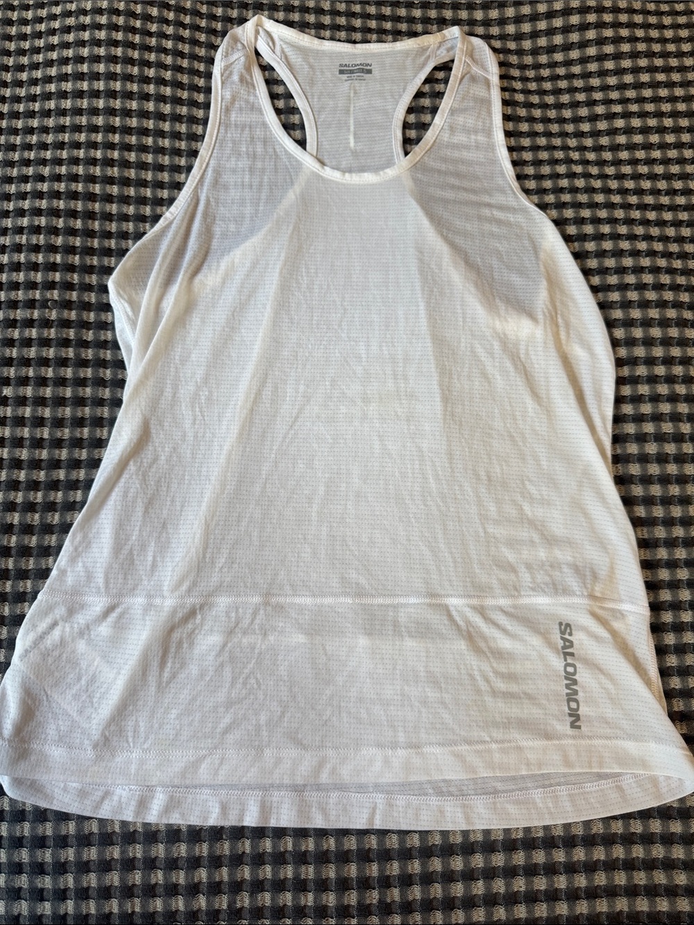 Salomon Women’s White Racerback Performance Tank